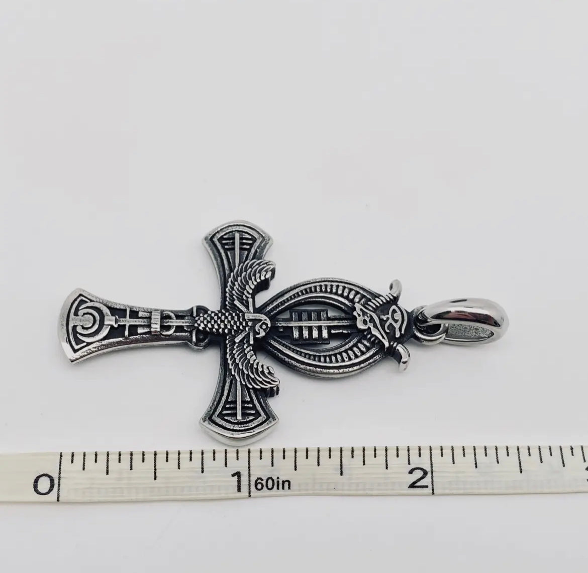 Eye of Horus Egyptian Style Cross Pendant