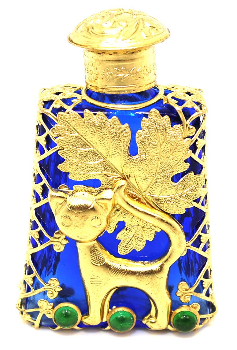 CAT Victorian Style Decorative CAT Perfume Bottle Czech made: Pink