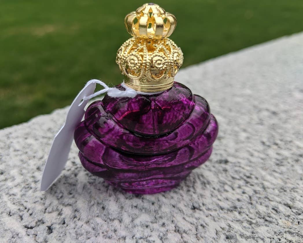 Czech Decorative Star of David Jewish Perfume Oil Bottle