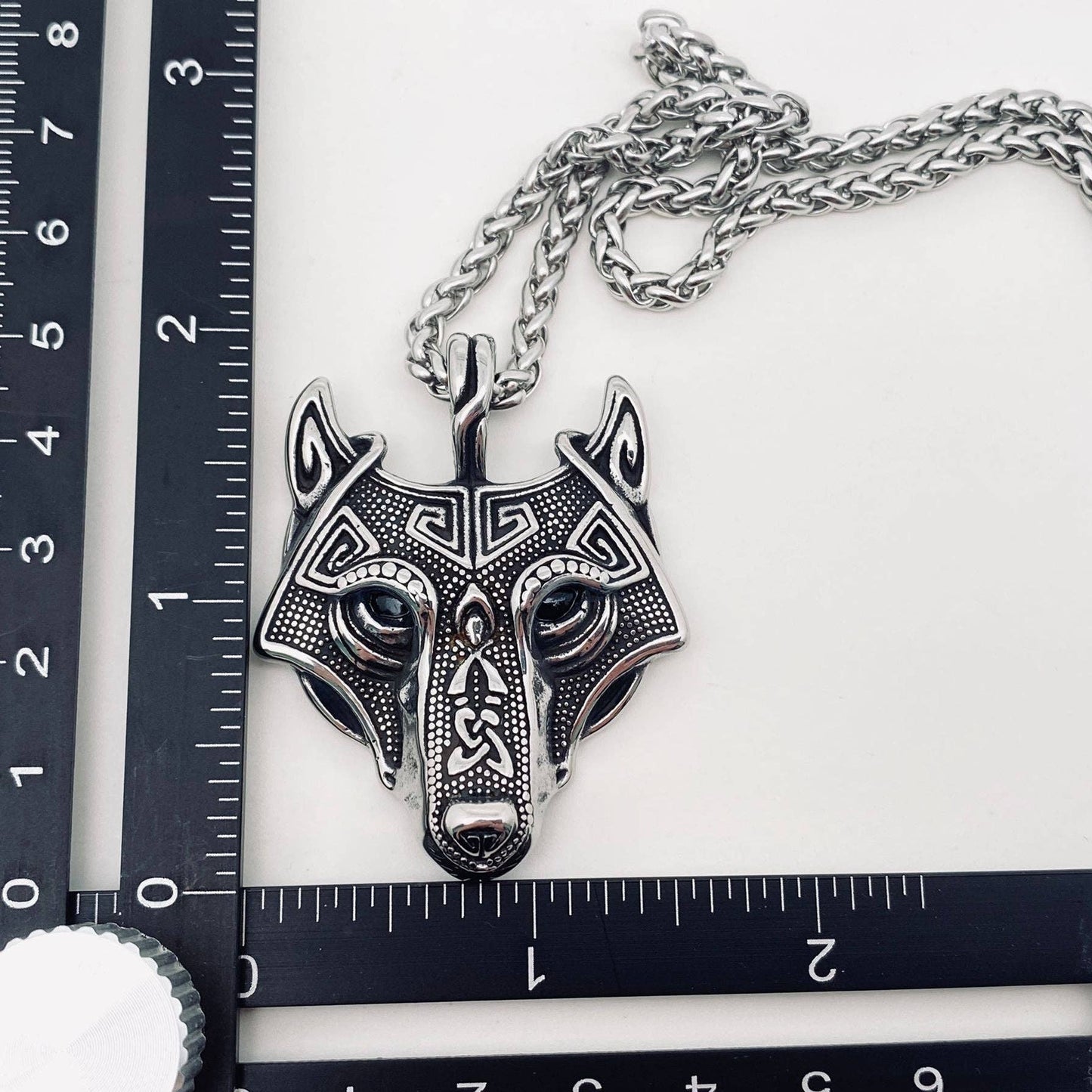 Celtic Wolf Head Necklace