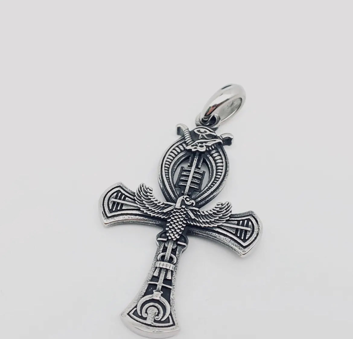 Eye of Horus Egyptian Style Cross Pendant