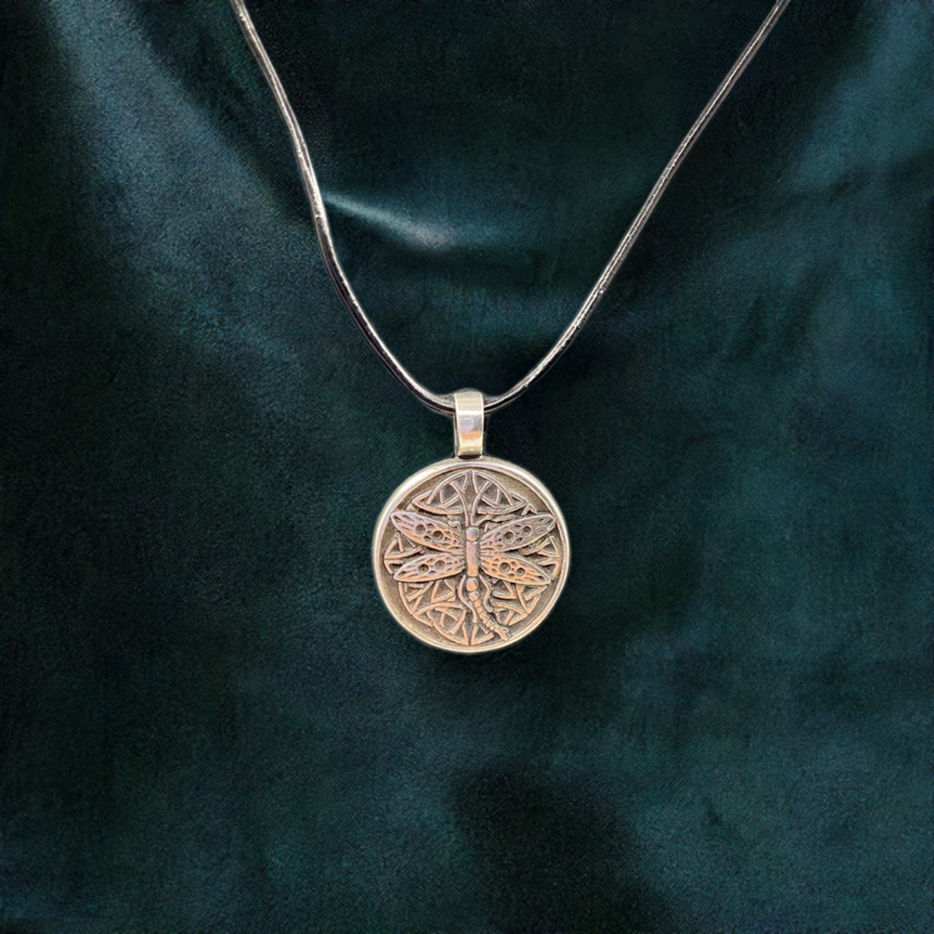 Celtic Wisdom Dragonfly Pendant