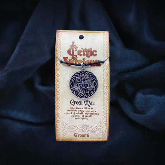 Celtic Vision Green Man Pendant and Cord