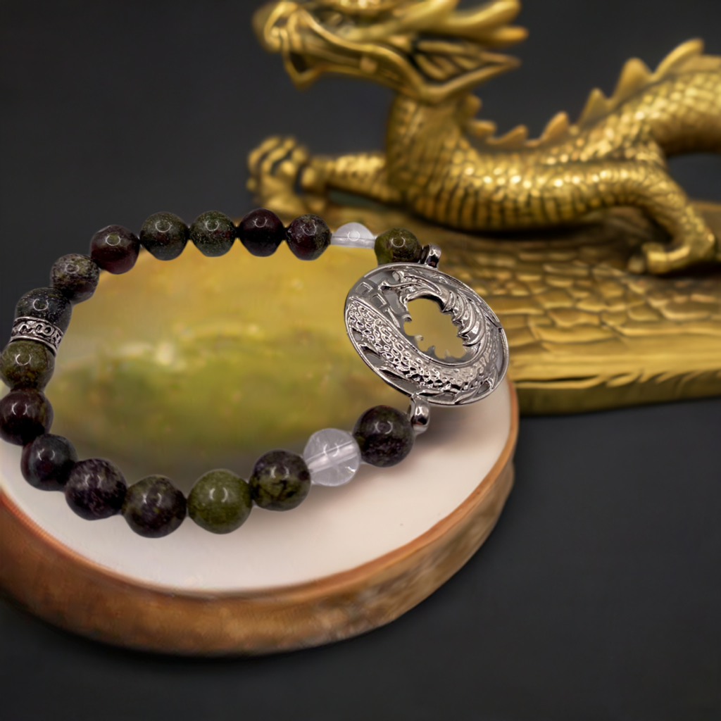 Dragon Bracelet with Dragonblood Jasper