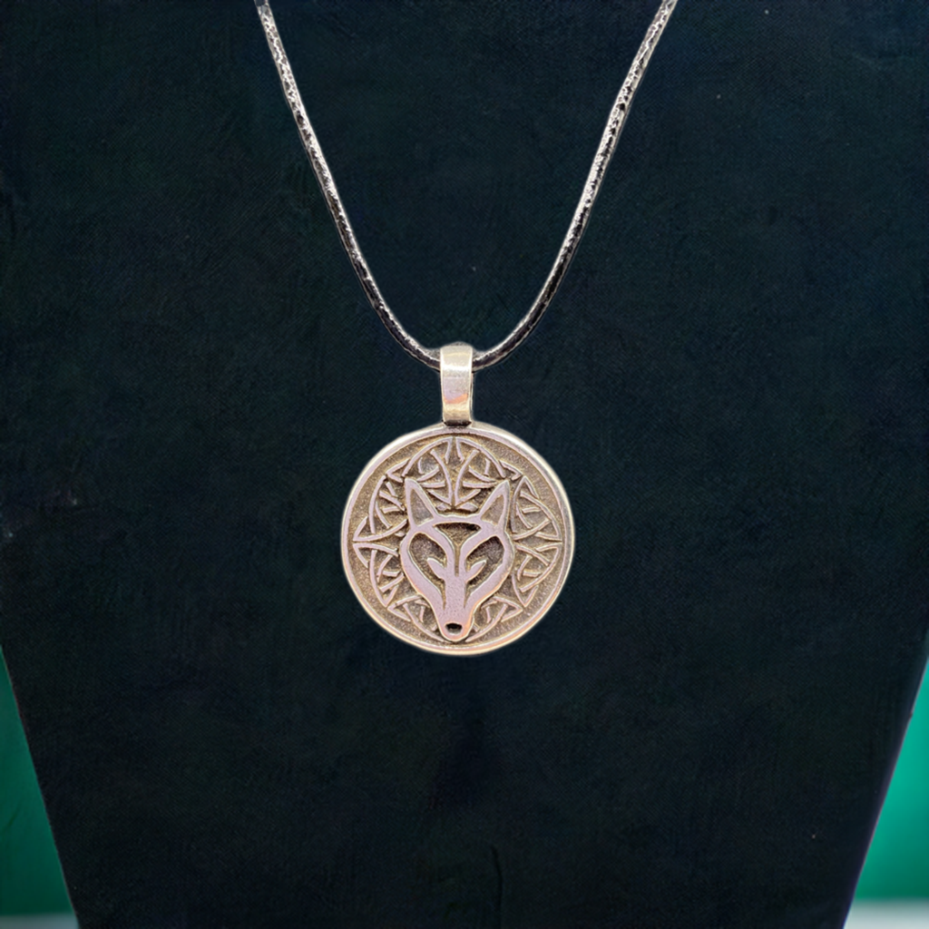 Celtic Wisdom Wolf Pendant