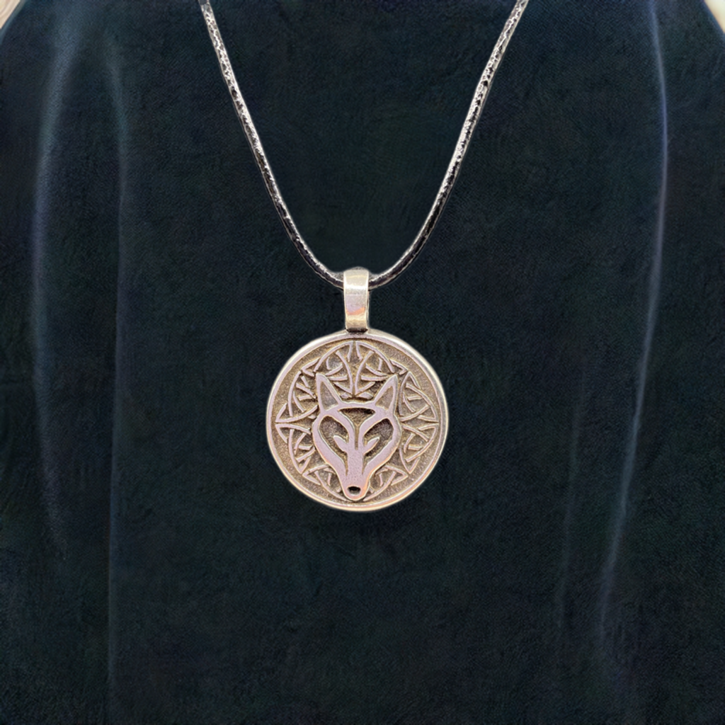Celtic Wisdom Wolf Pendant