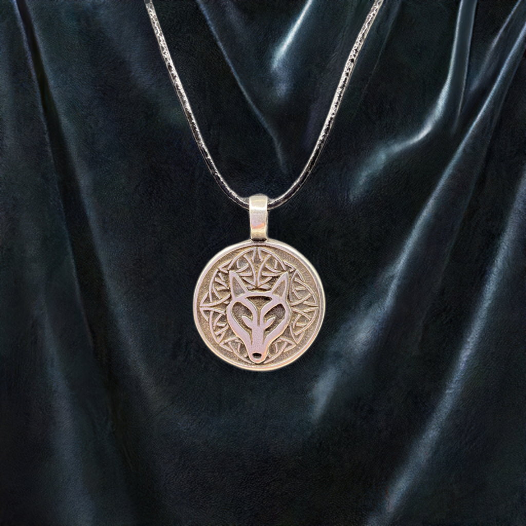 Celtic Wisdom Wolf Pendant
