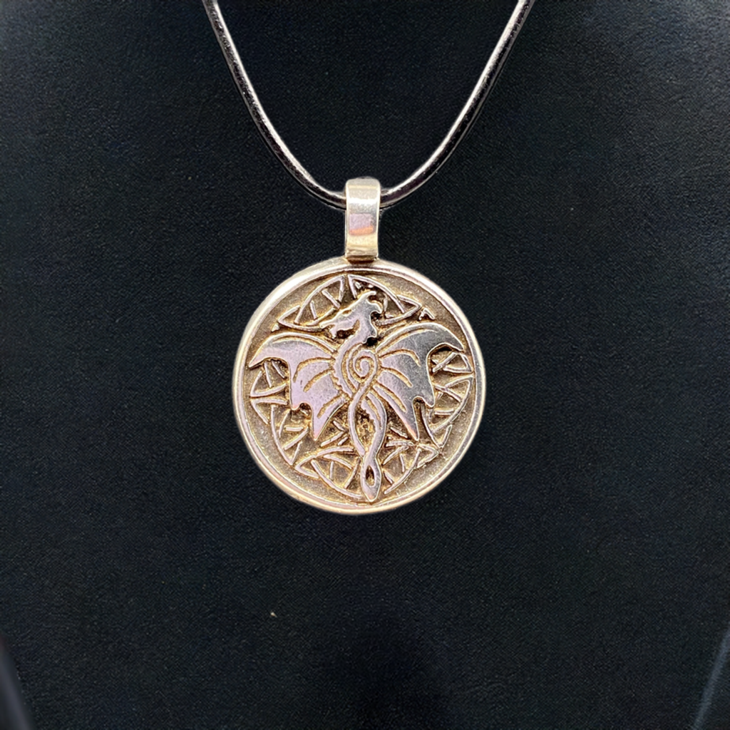 Celtic Wisdom: Dragon Pendant