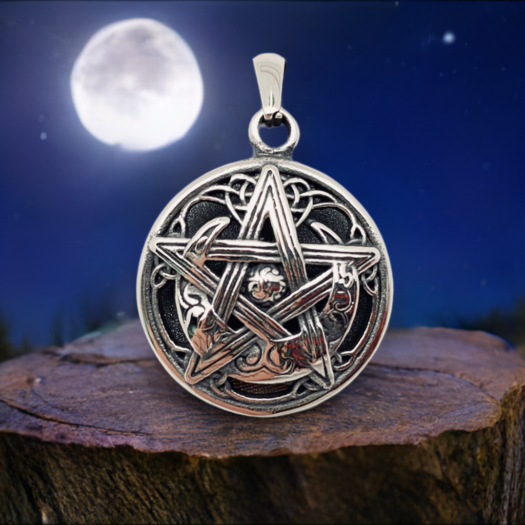 Lunar Pentacle Celtic Knot Pendant