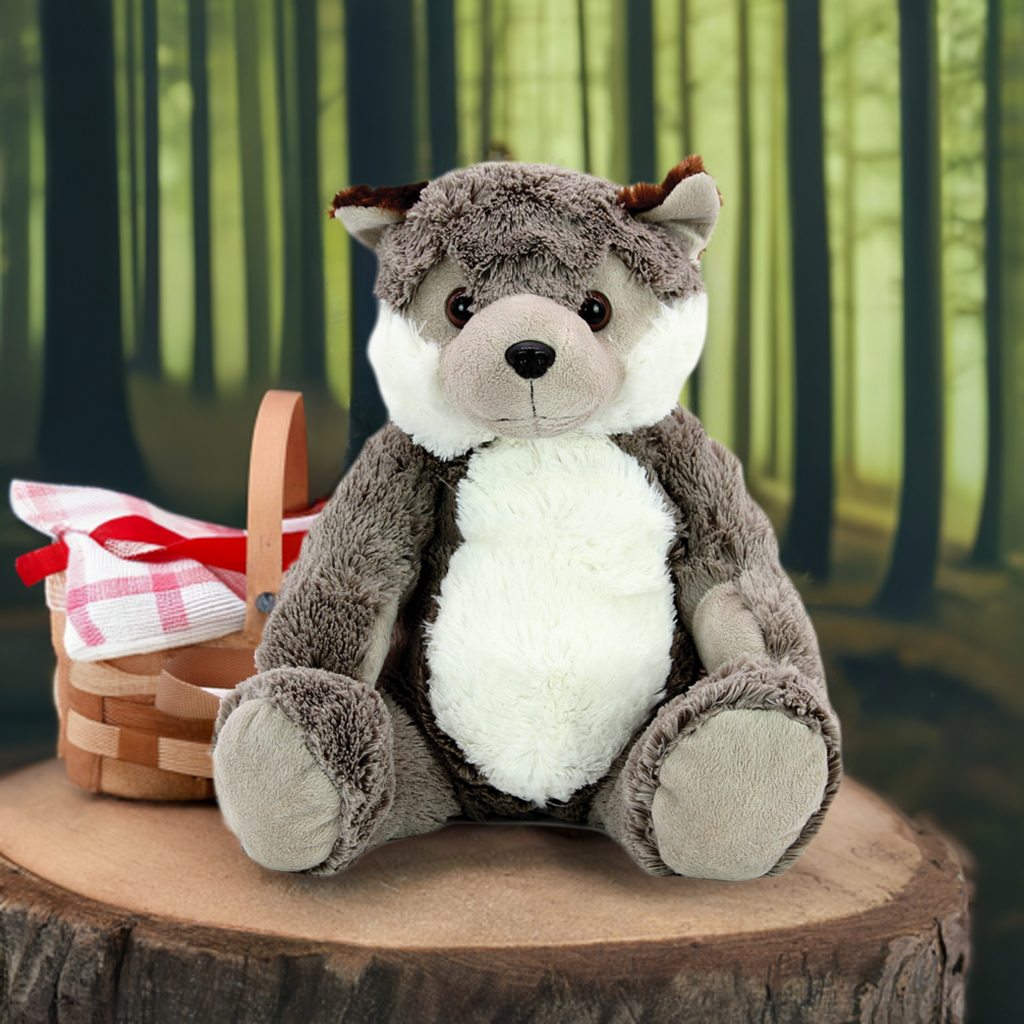 Grey Wolf Furry Backpack