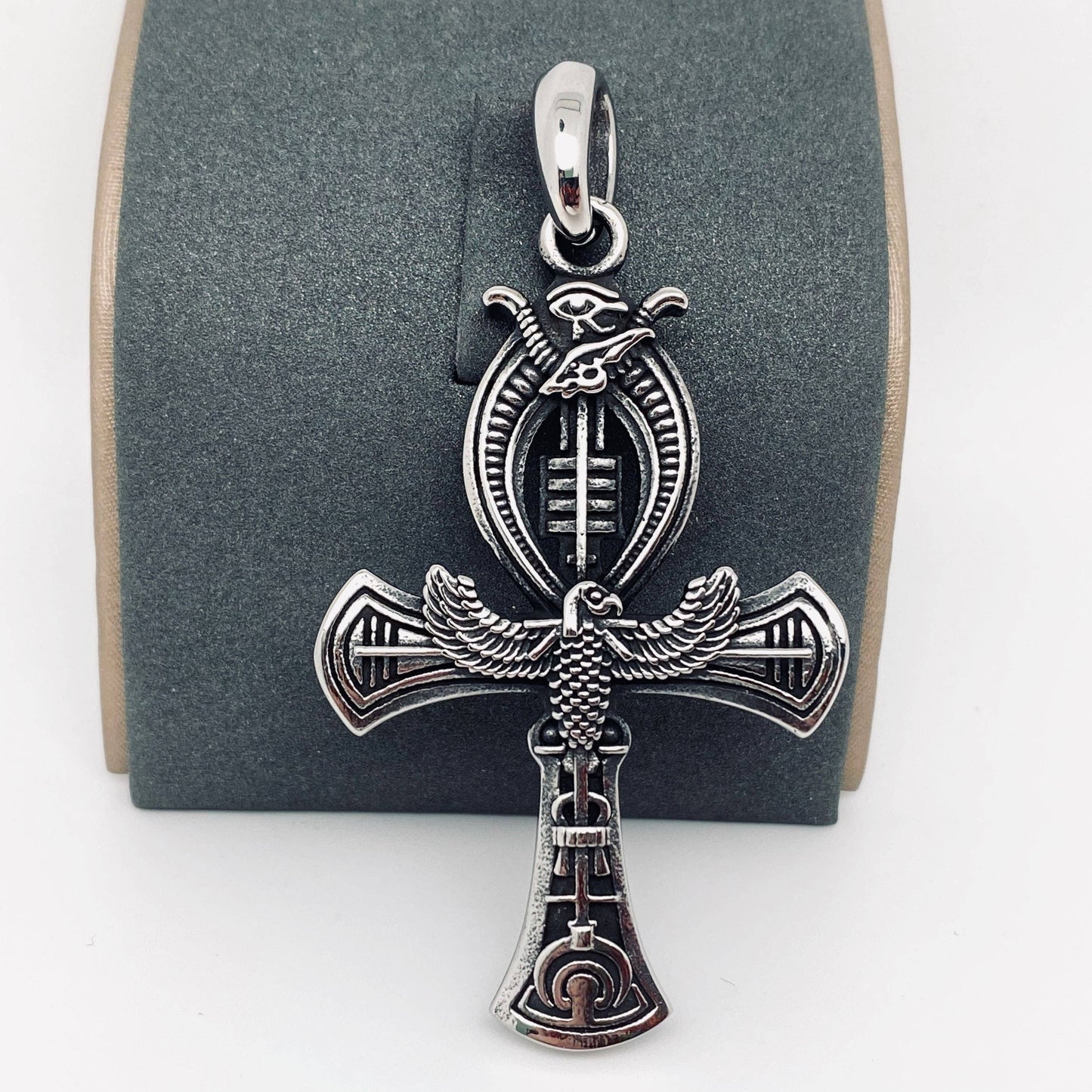 Eye of Horus Egyptian Style Cross Pendant
