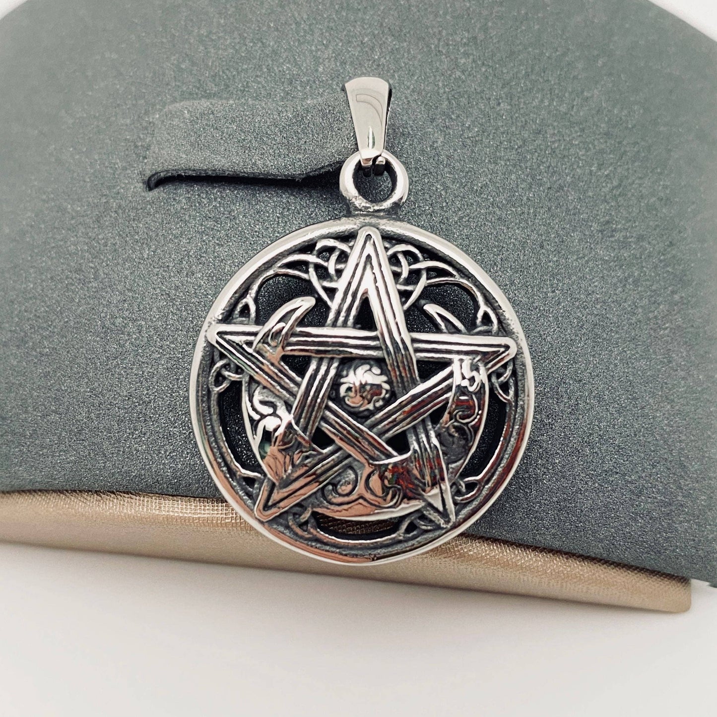 Lunar Pentacle Celtic Knot Pendant
