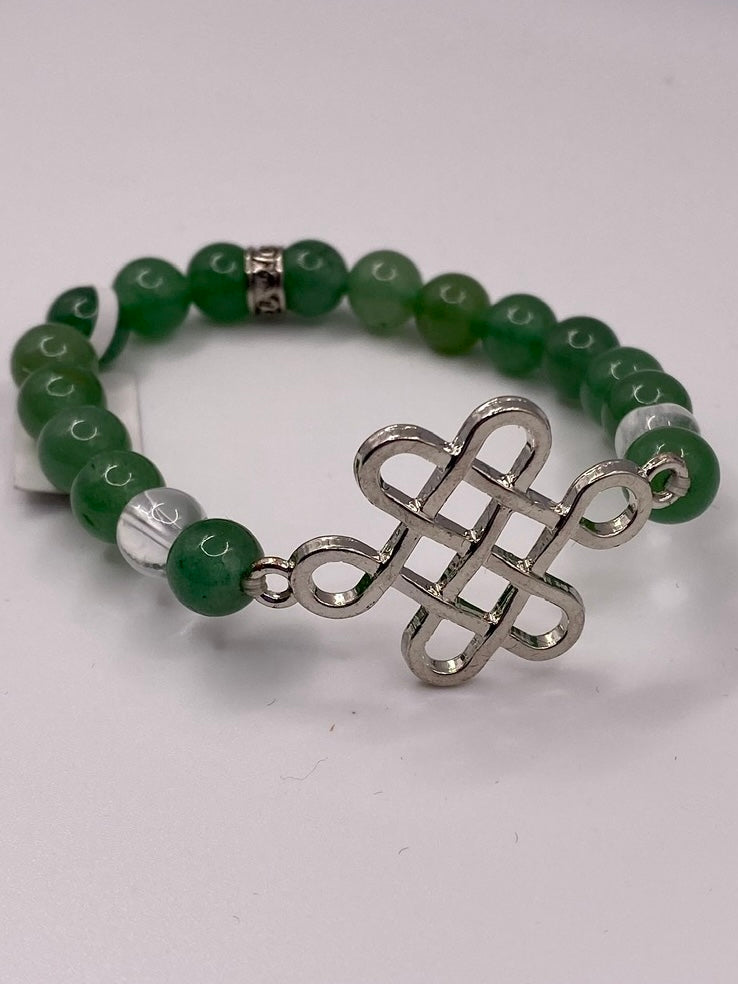 Celtic Knot Bracelet with Aventurine