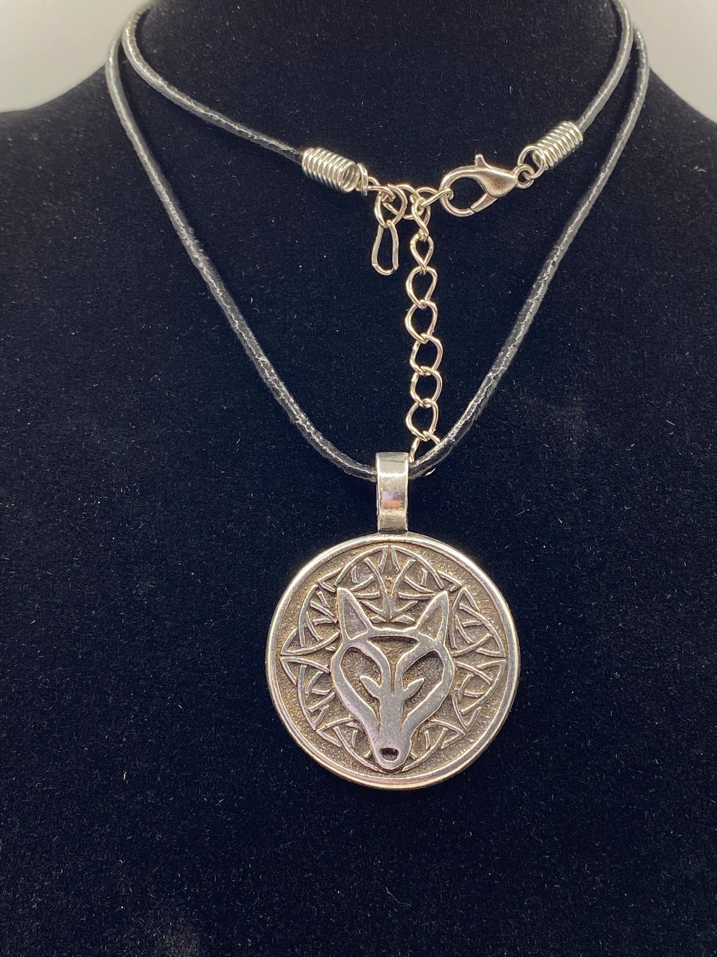 Celtic Wisdom Wolf Pendant