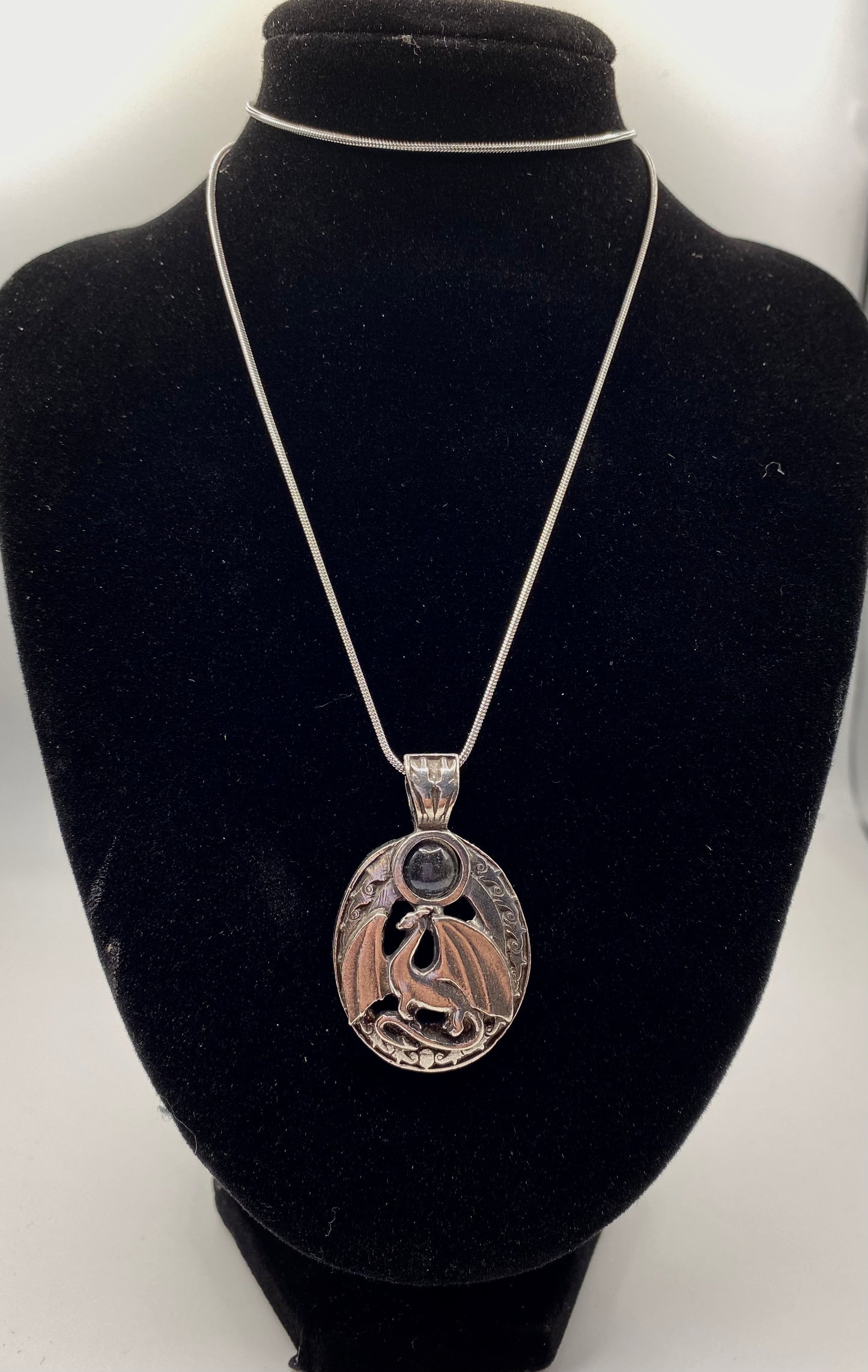 Dragon Pendant with Labradorite