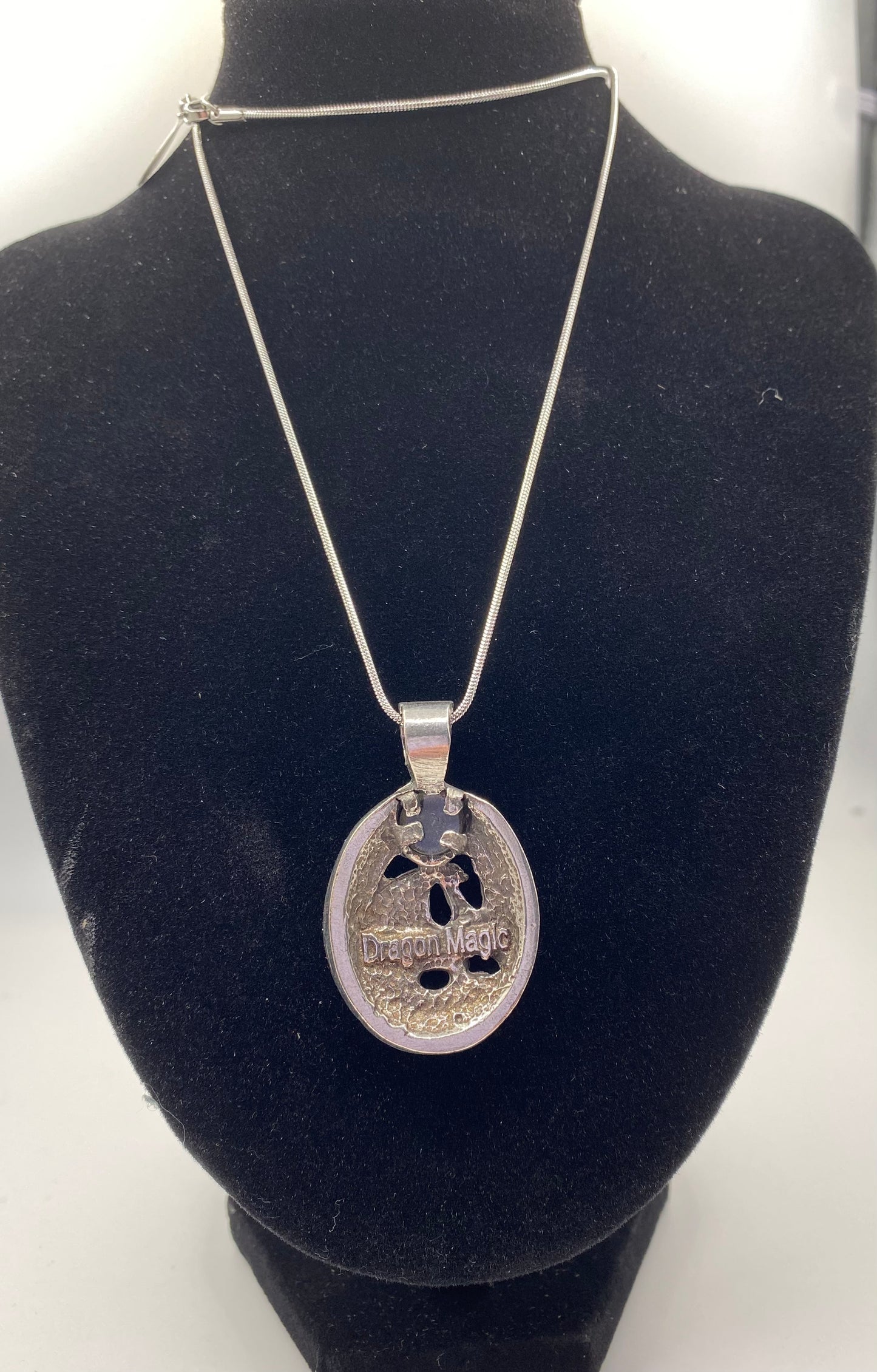 Dragon Pendant with Labradorite