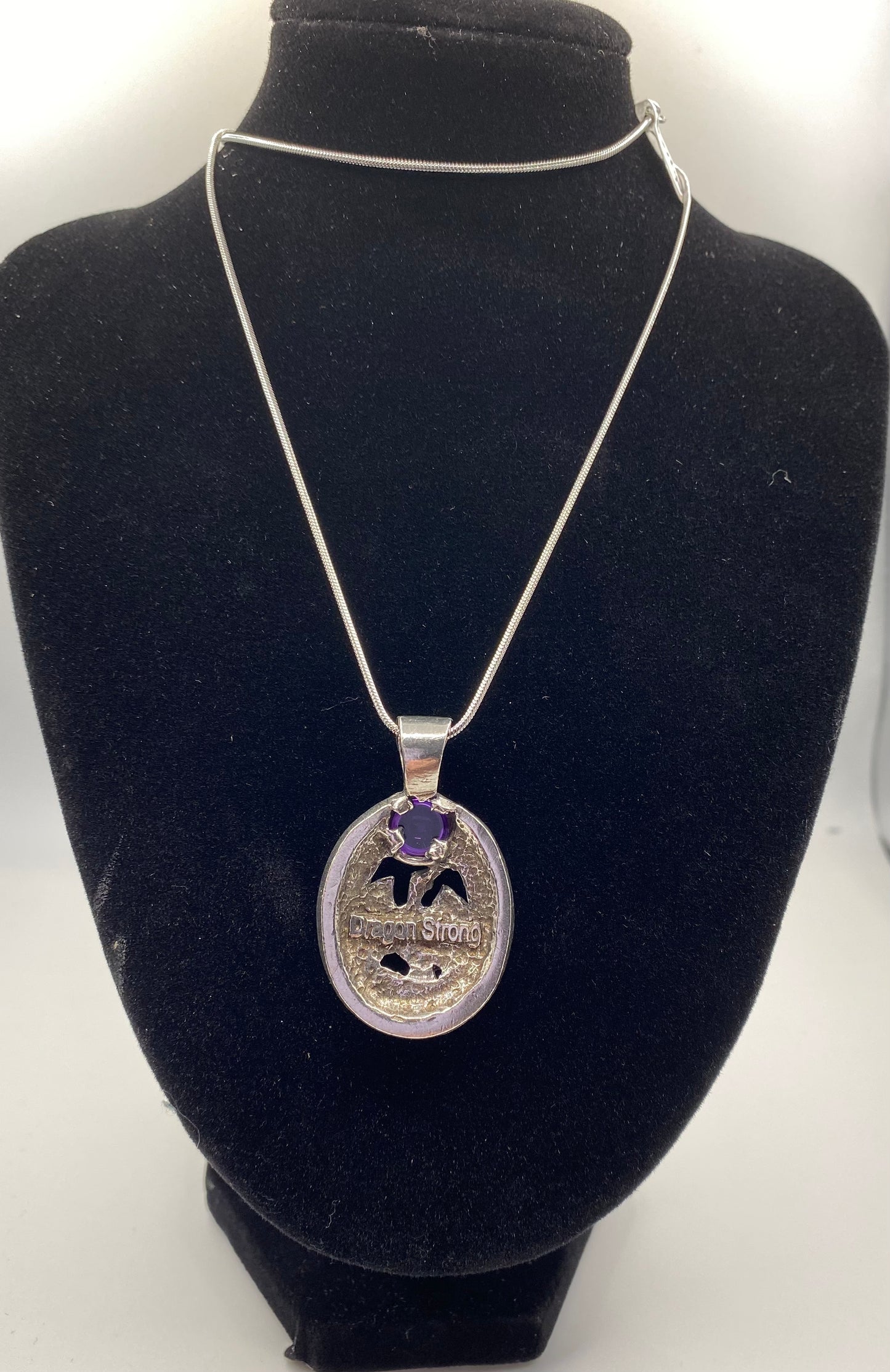 Dragon Pendant with Amethyst