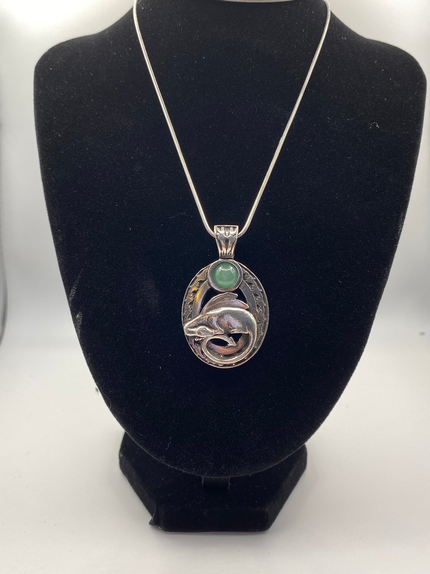Dragon Pendant with Aventurine
