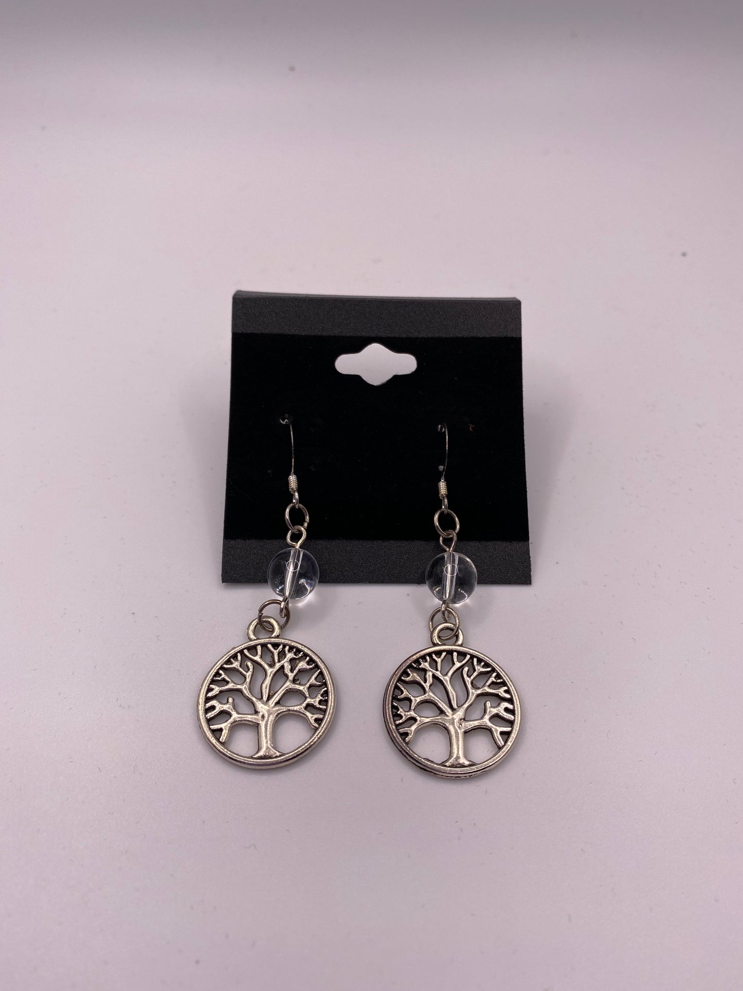 Celtic Tree of Life Earrings with Semi-Precious Stones
