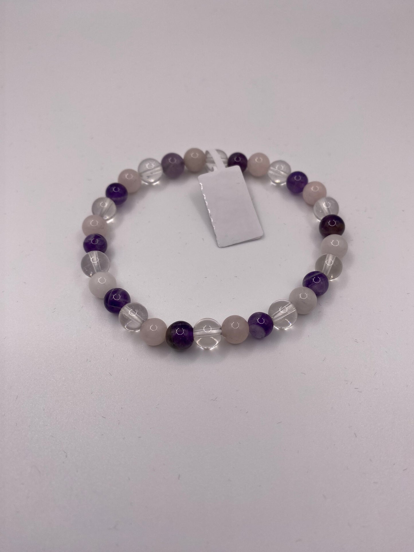 Amethyst and Rose Quartz Bracelet