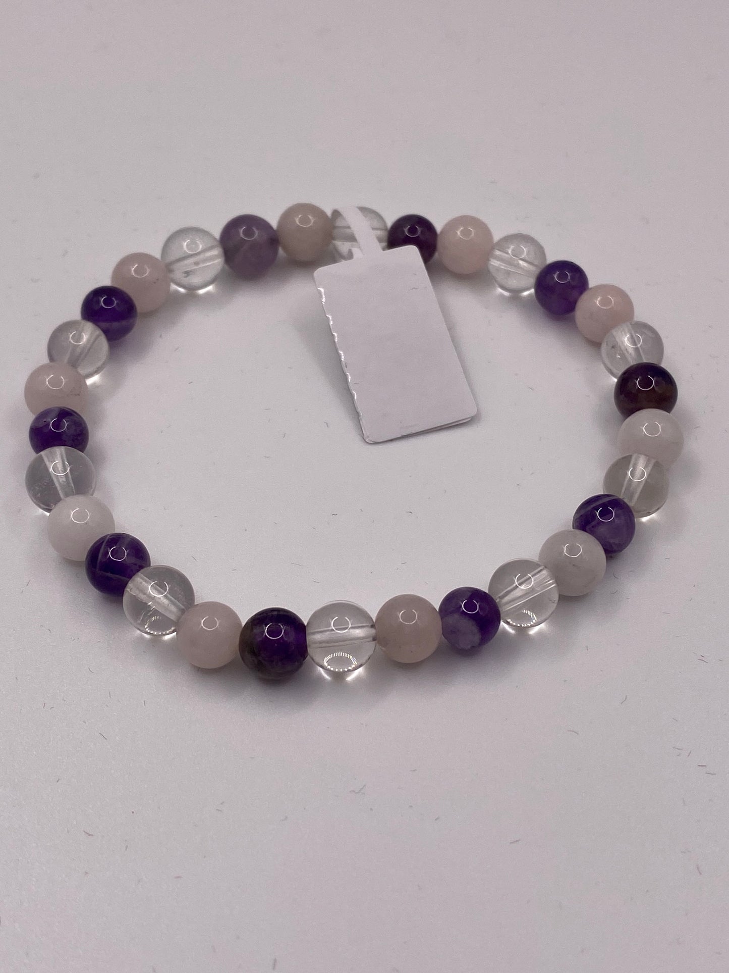 Amethyst and Rose Quartz Bracelet
