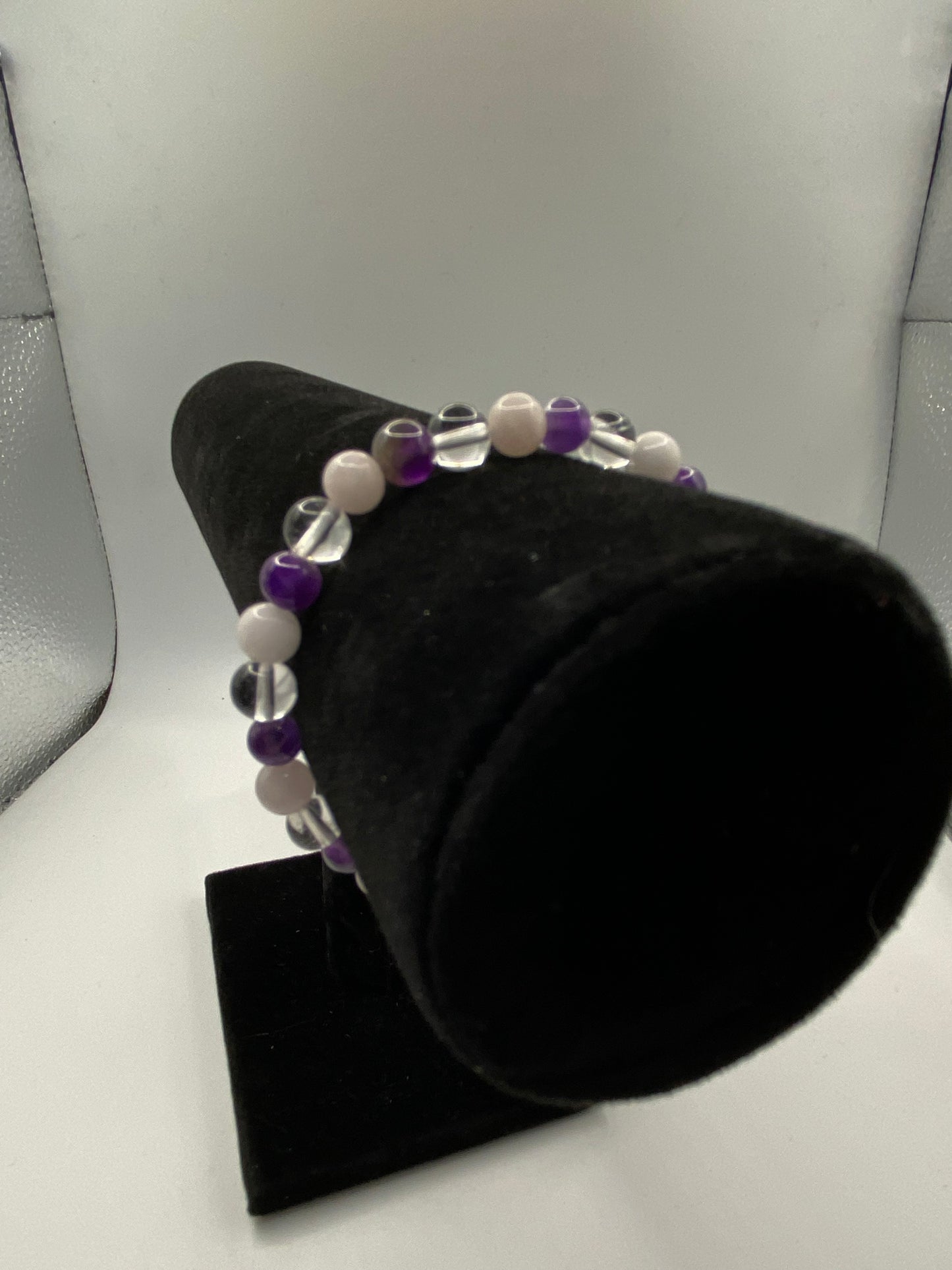 Amethyst and Rose Quartz Bracelet