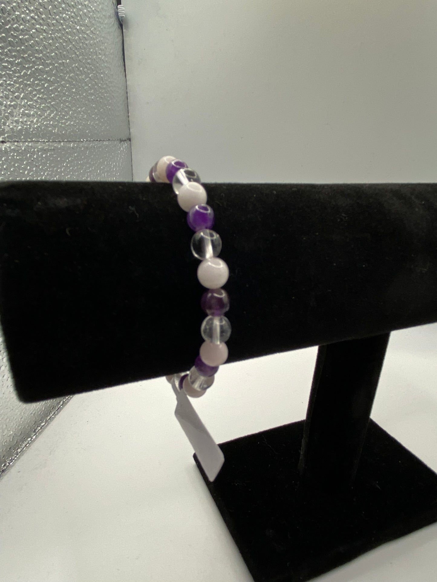 Amethyst and Rose Quartz Bracelet