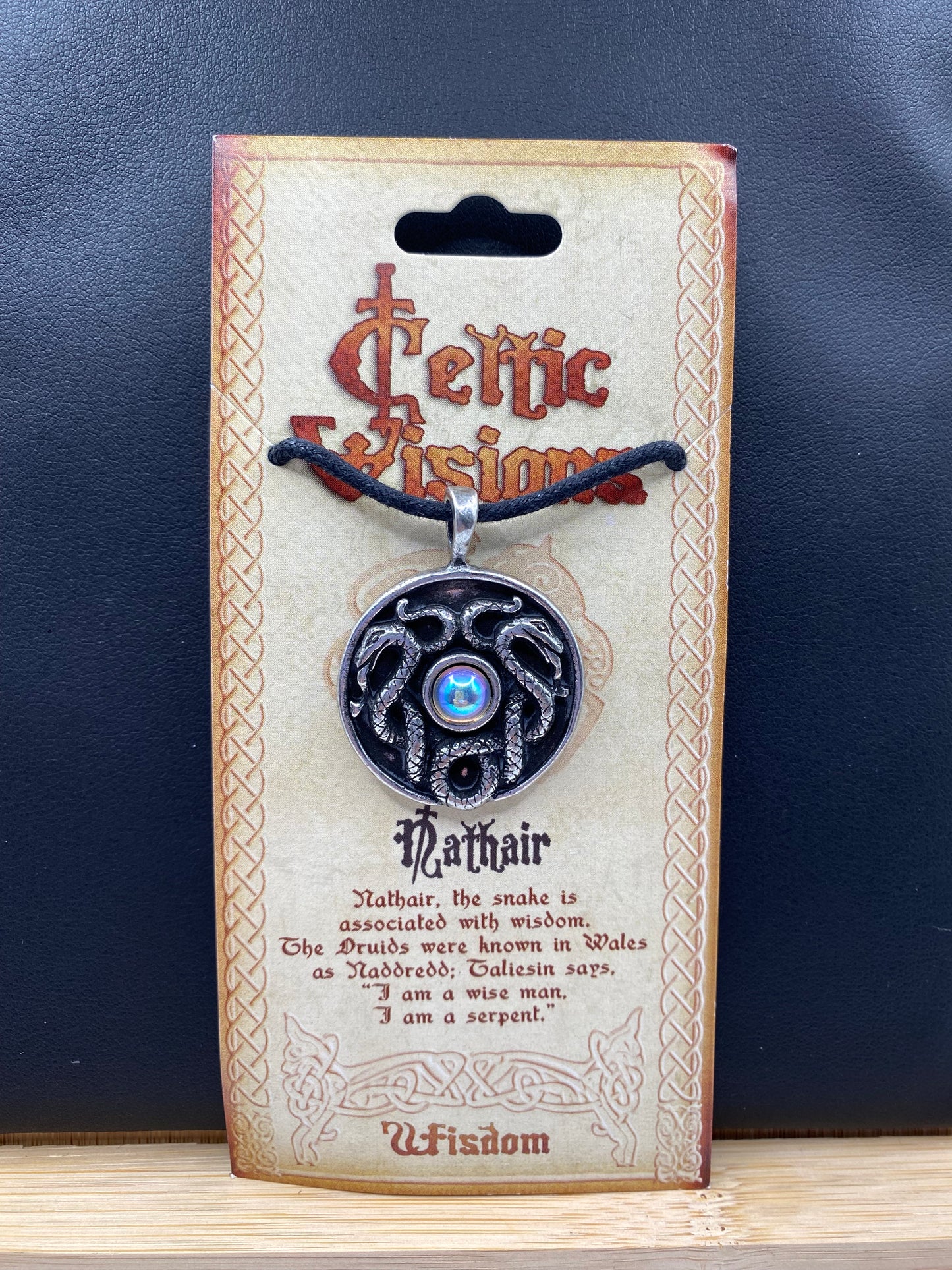 Celtic Visions Nathair Snake Pendant