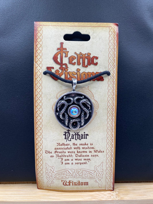 Celtic Visions Nathair Snake Pendant