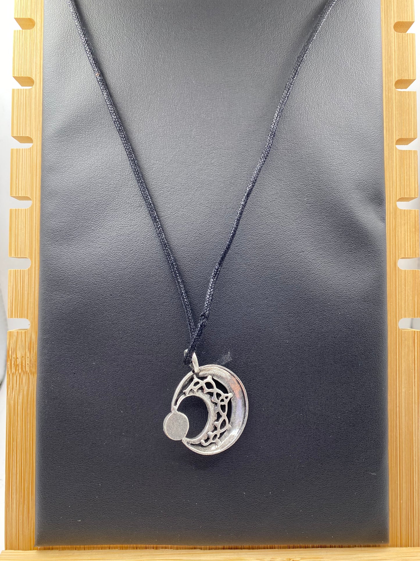 Celtic Moon with Crystal Pendant