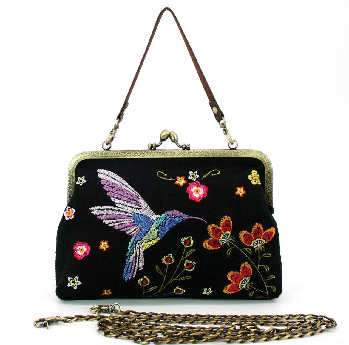 Hummingbird Kisslock Bag