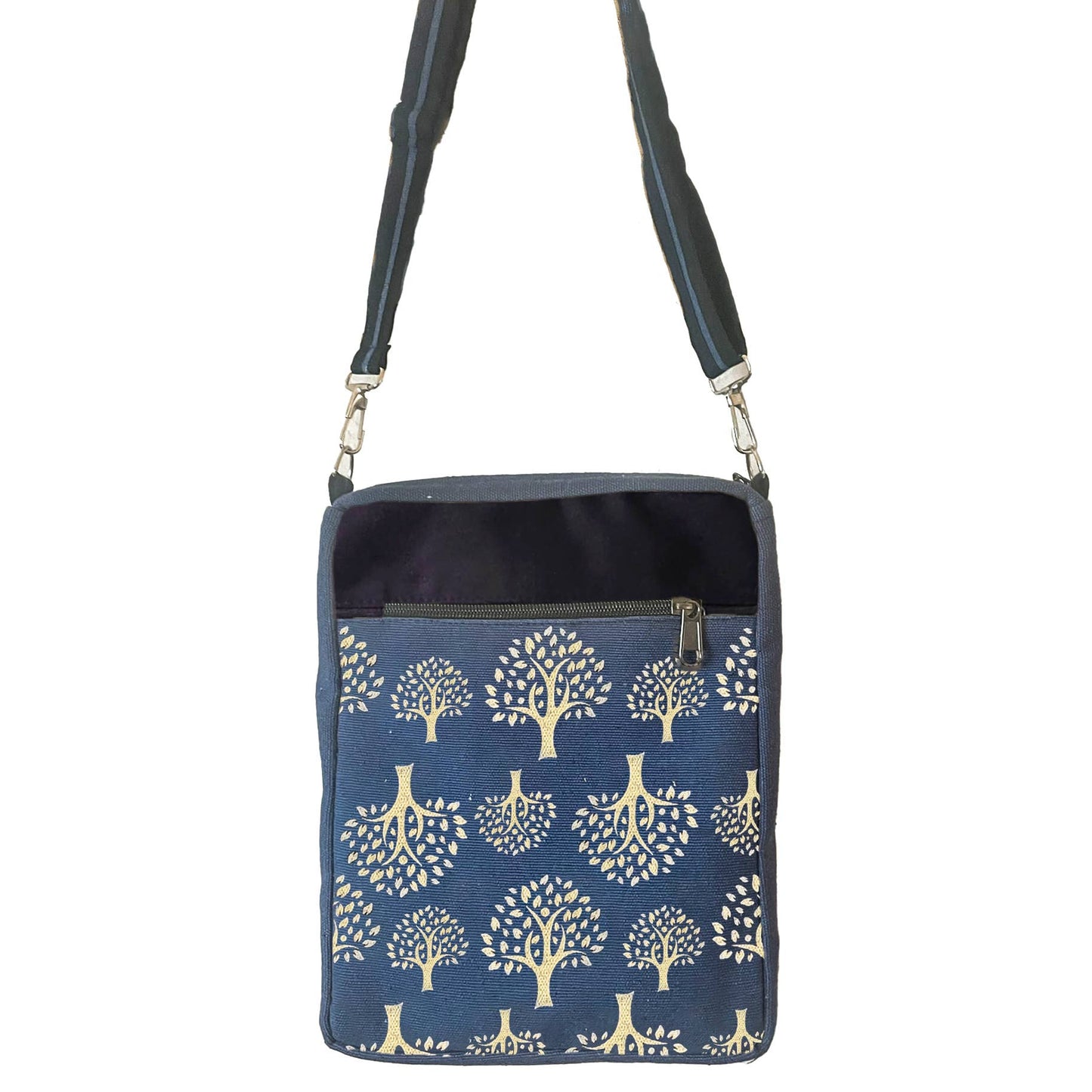 Tree of Life: Blue Crossbody Bag