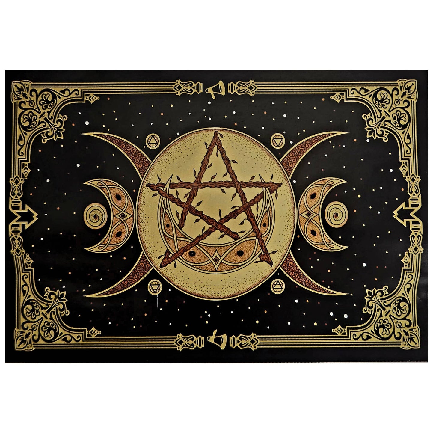 Crescent Moon Stars Tapestry