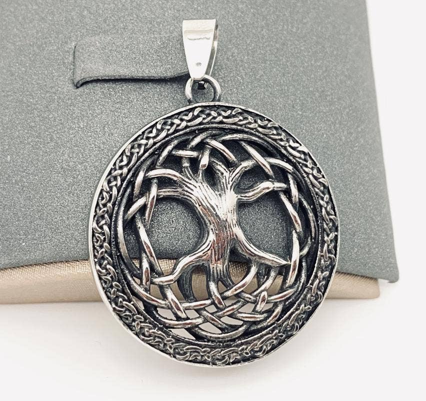 Celtic Knot Tree of Life Pendant - Large