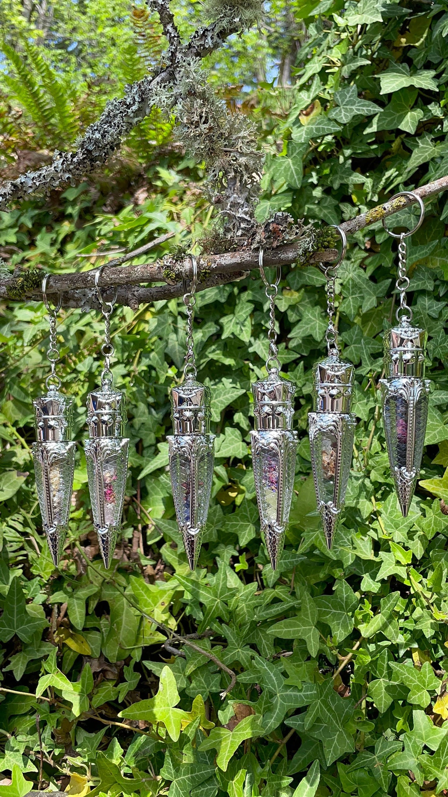 Magickal Witchy Spell Keychains : Prosperity