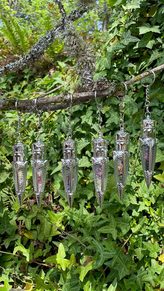 Magickal Witchy Spell Keychains : Prosperity