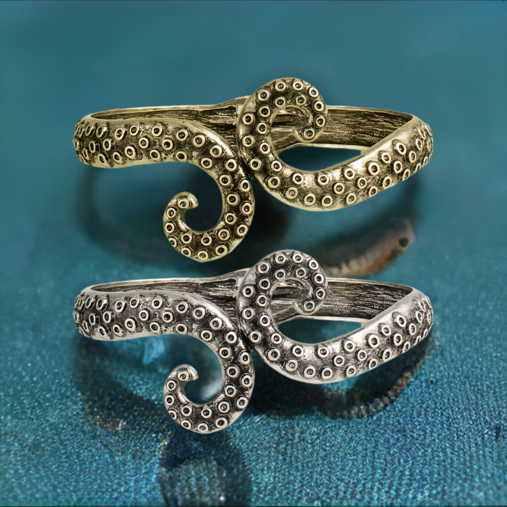 From the Deep Octopus Tentacle Cuff Bracelet