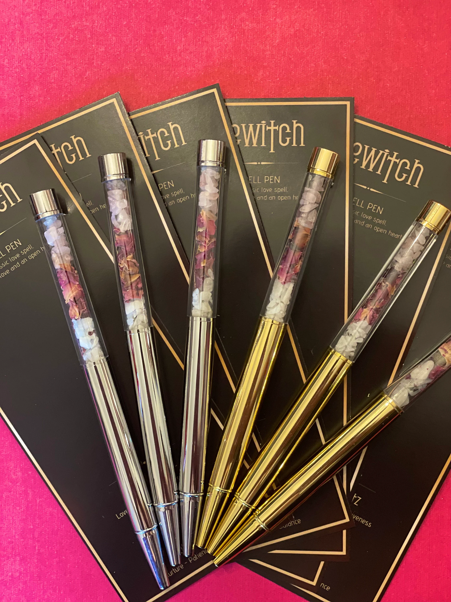 Magickal Witchy Spell Pens : Bewitch in Gold