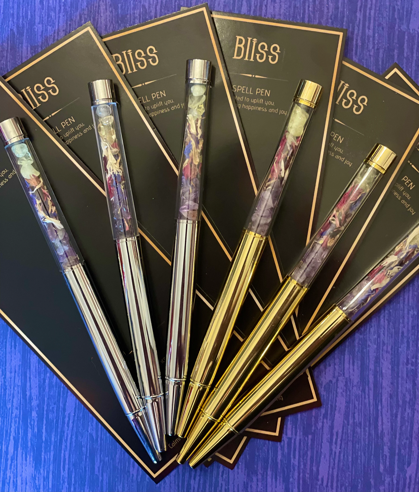 Magickal Witchy Spell Pens : Empower in Gold