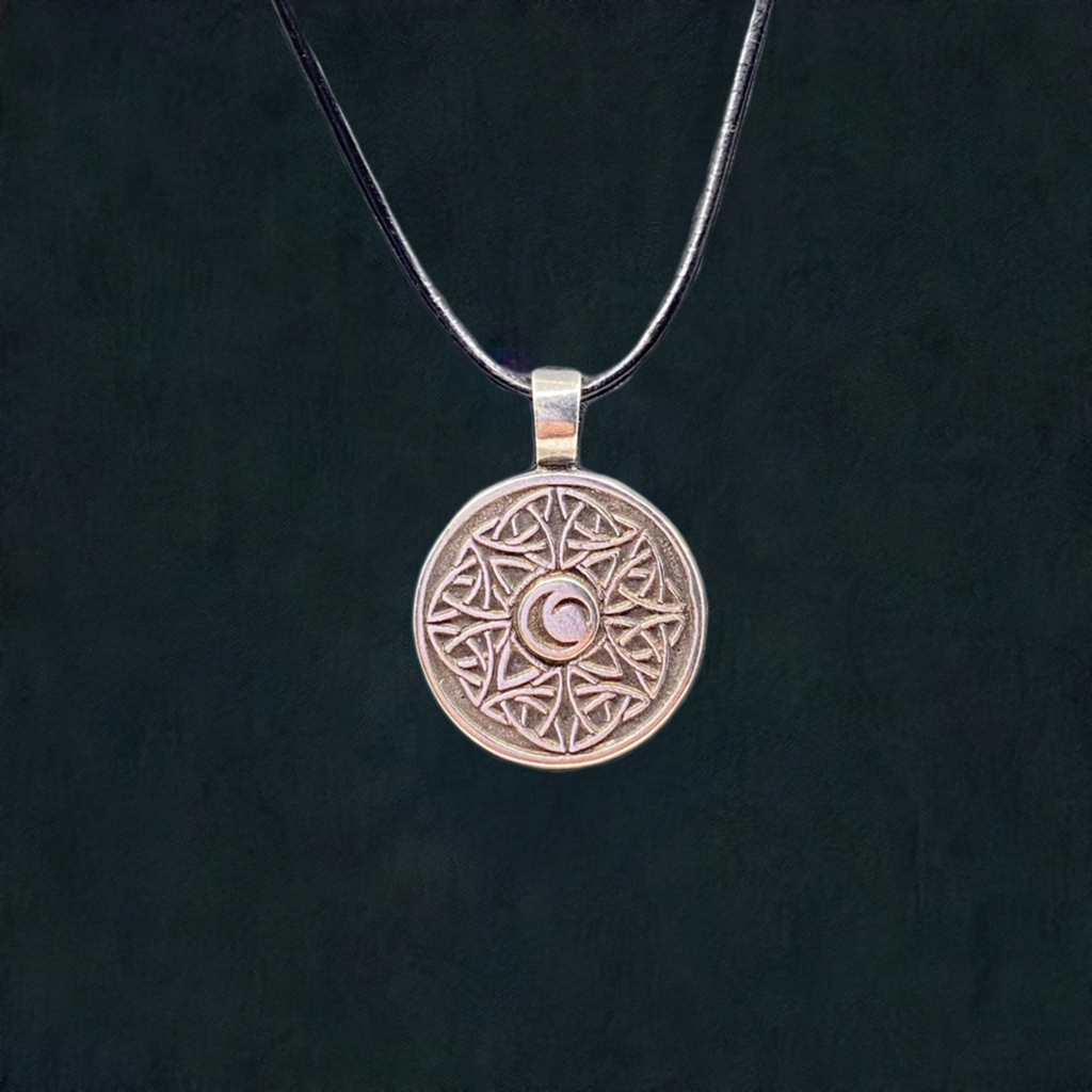 Celtic Wisdom Triple Moon Pendant