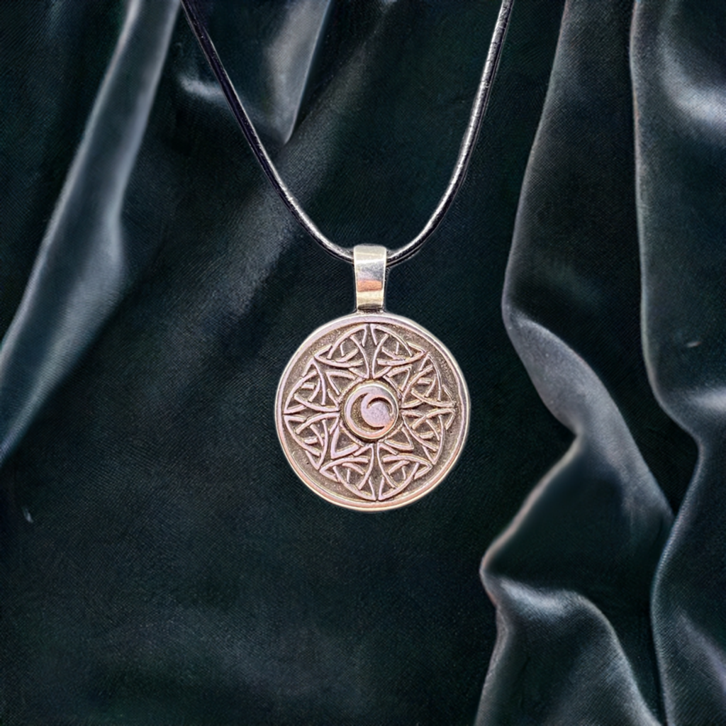 Celtic Wisdom Triple Moon Pendant