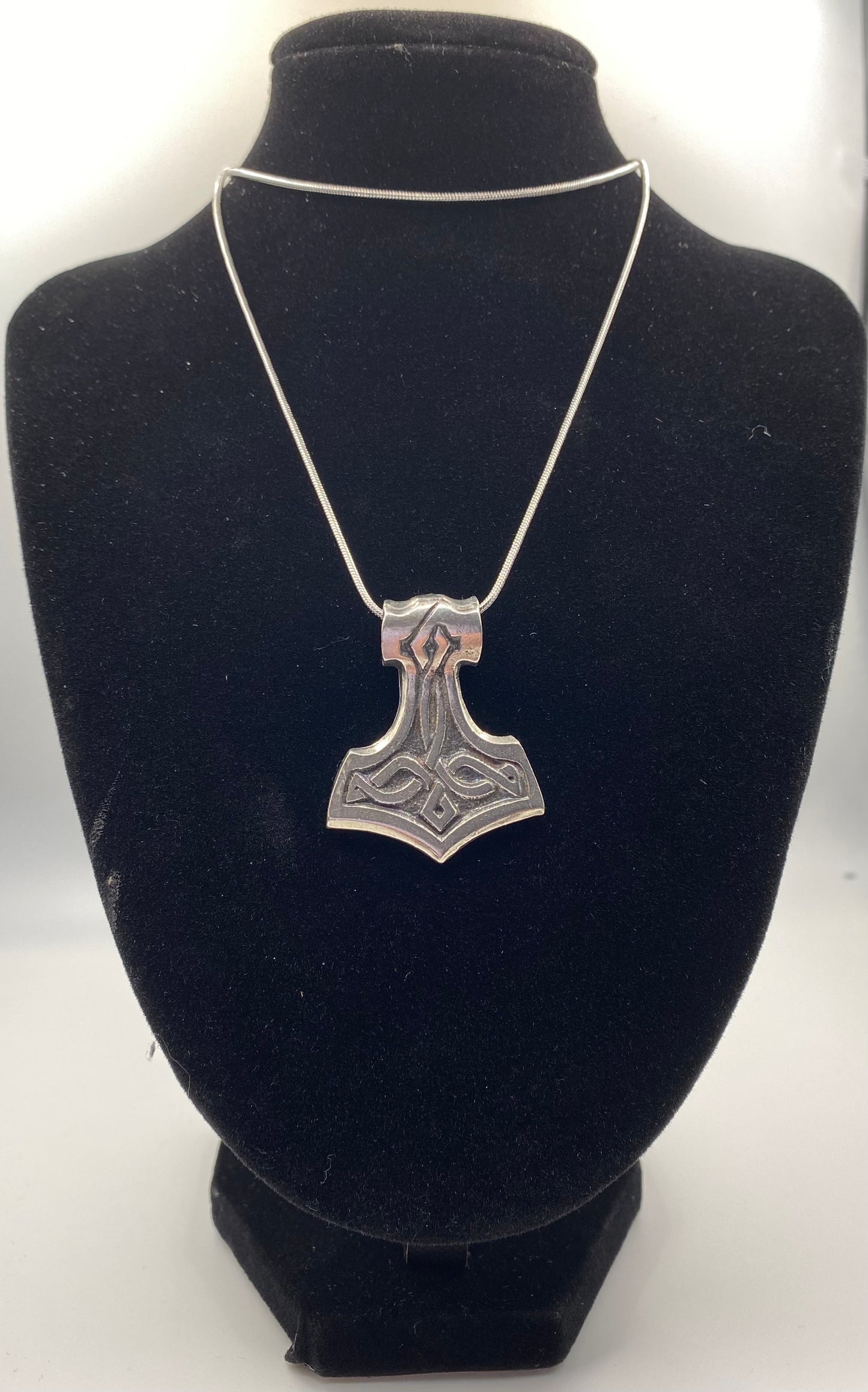 Thor's Hammer Pendant - Pewter