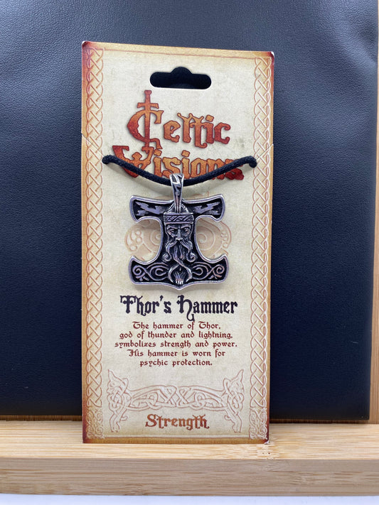 Thor's Hammer Pendant and Cord