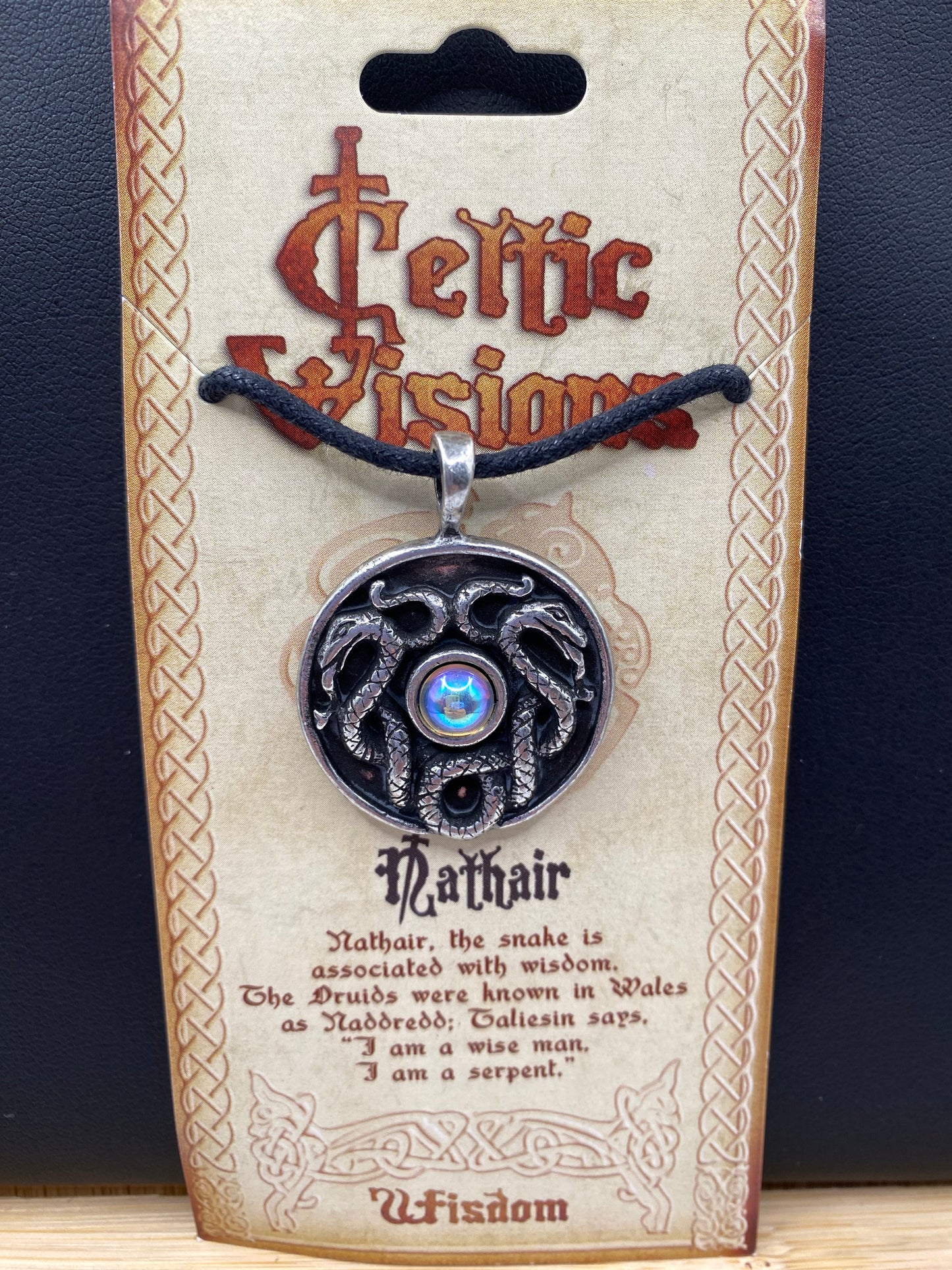 Celtic Visions Nathair Snake Pendant